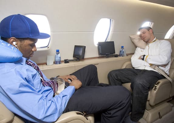 Athletes on Airplanes - 20 - Shani Davis and Chad Hedrick